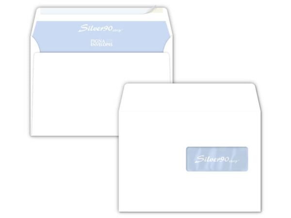 Buste con finestra Pigna Envelopes Silver90 90 g/mý 162x229 mm bianco conf. 500 - 0207859