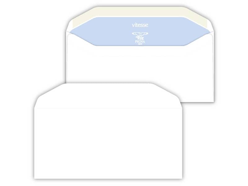 Buste senza finestra Pigna Envelopes Silvermatic 80 g/mý 110×230 mm bianco conf. 500 – 0388763