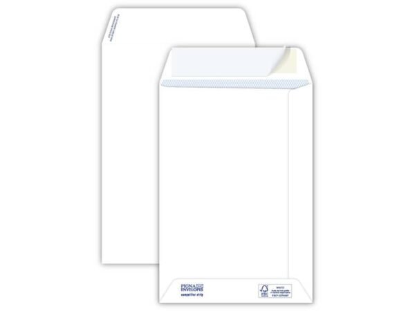 Buste a sacco bianche autoad. removibili Pigna Envelopes Competitor strip 100 g/mý 160x230 mm  conf. 500 pz - 0029516