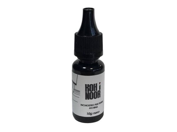 Flacone inchiostro di china KOH-I-NOOR per penna a china Professional 10 ml nero - DH5911-HALF