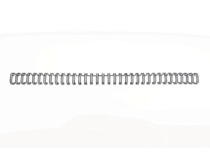 Spirali metalliche a 34 anelli GBC WireBind W18 12 mm a4 nero conf da 100 spirali – RG810810