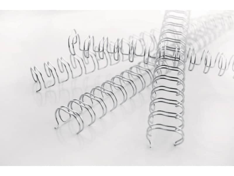 Spirali metalliche a 34 anelli GBC Wirebind 6 mm a4 nero conf da 100 spirali – RG810410