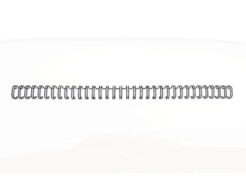 Spirali metalliche a 34 anelli GBC Wirebind 8 mm a4 nero conf da 100 spirali – RG810510