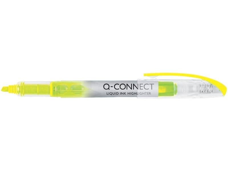 Evidenziatore a penna Q-Connect 1-4 mm giallo KF00395