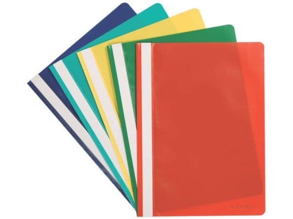 Cartellina ad aghi Q-Connect ppl ecologico A4 assortiti conf. da 5 - KF01464