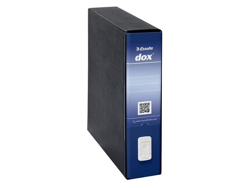Registratore a leva DOX9 formato speciale 35,5×31,7 cm – dorso 8 cm trattata antimpronta blu – 000212A4