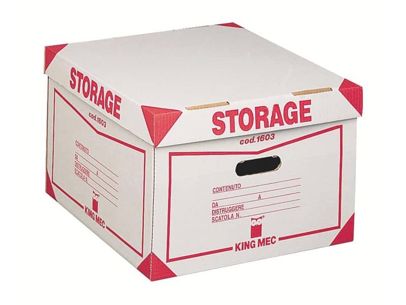 Contenitore 4 scatole King Mec Storage 41x27x43 cm bianco 160300
