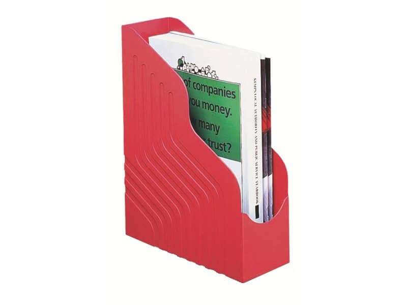 Portariviste King Mec Magazine Rack Jumbo – dorso 10 cm rosso 49111
