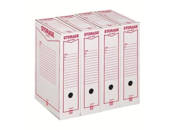 Scatola archivio King Mec Storage A4 9x33x23 cm bianco 160100