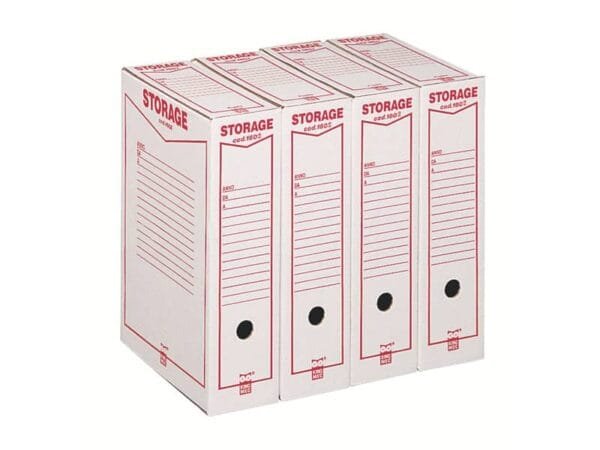 Scatola archivio King Mec Storage Legale 9x37x26 cm bianco 160200
