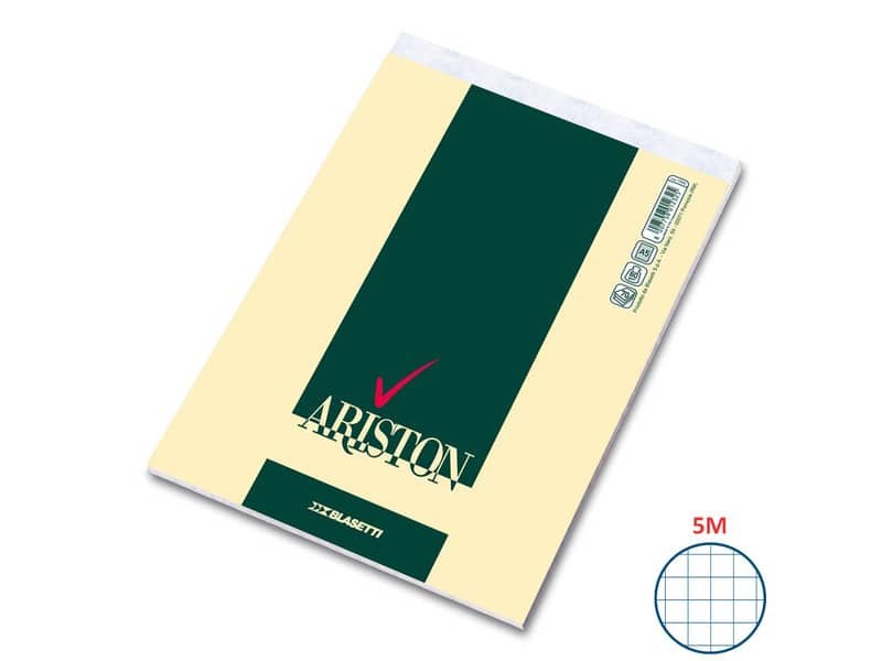 Blocco con punto metallico Blasetti Ariston 70 ff quadretti 5M A5 15×21 cm 1066