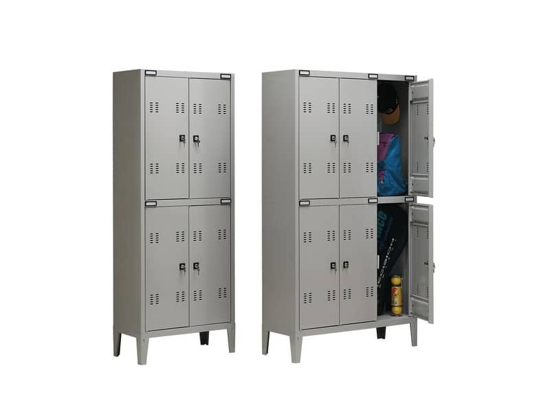 Spogliatoio sovrapposto Tecnical 2 a 6 posti acciaio 7/10 monoblocco 102x35x180 cm – B3+3