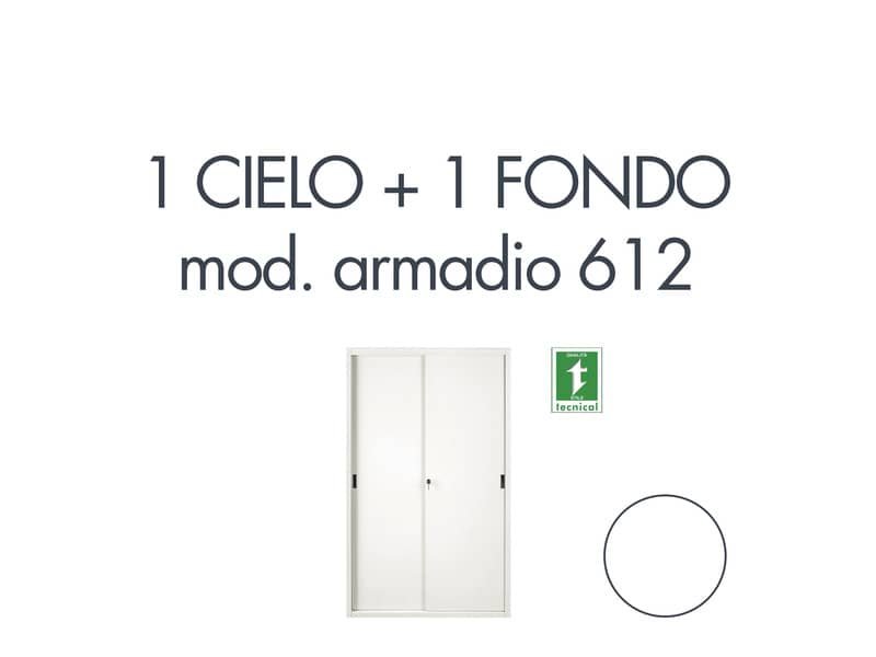Set 1 cielo + 1 fondo per armadio Tecnical 2 612 bianco 805141163035