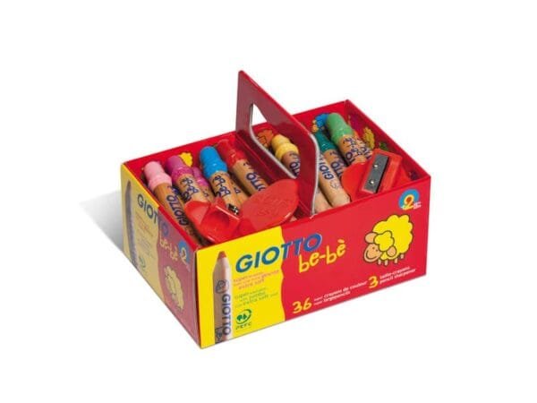 Supermatitoni colorati GIOTTO be-bŠ mina grande 7 mm assortiti Schoolpack da 36 + 3 temperini - 461300