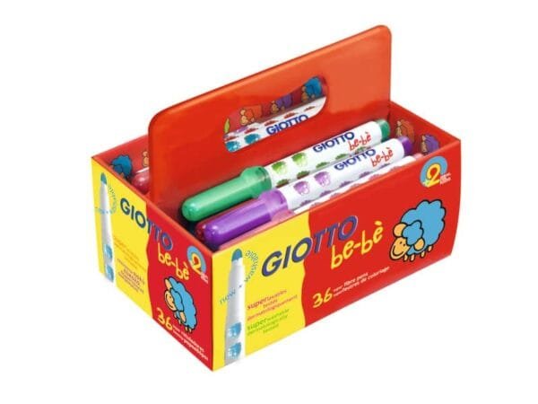 Superpennarelli GIOTTO be-bŠ punta super resistente 5 mm assortiti Schoolpack da 36 - 461200