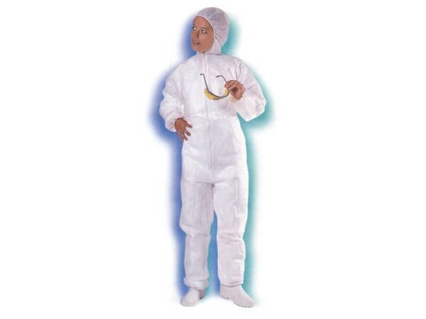 Tuta monouso con cappuccio Icoguanti bianco - XXL conf. 5 pezzi - TUTX/XXL