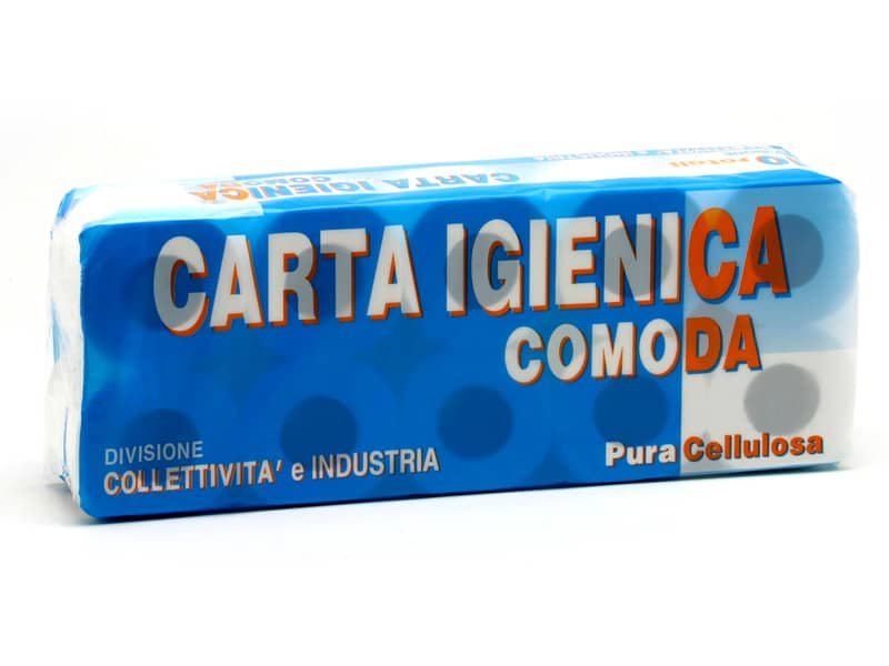 Carta igienica Lucart Comoda 2 veli  10 rotoli da 155 strappi – 811553