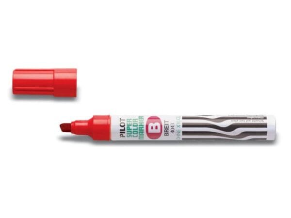 Marcatore punta a scalpello Pilot SCA broad 2-4,5 mm rosso 002423
