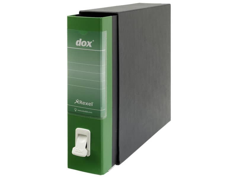 Registratore a leva DOX1 Commerciale 28,5×31,5 cm – dorso 8 cm verde D26114