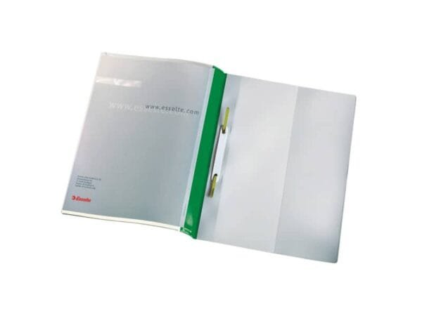 Cartelline ad aghi con clip Esselte Quotation File 23,8x31 cm pvc semirigido verde  conf. da 25 - 28360