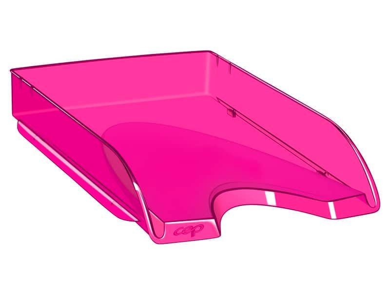 Vaschetta portacorrispondenza CepPro Happy impilabile CEP in polistirene rosa max 450 fogli rosa indiano – 1002000791