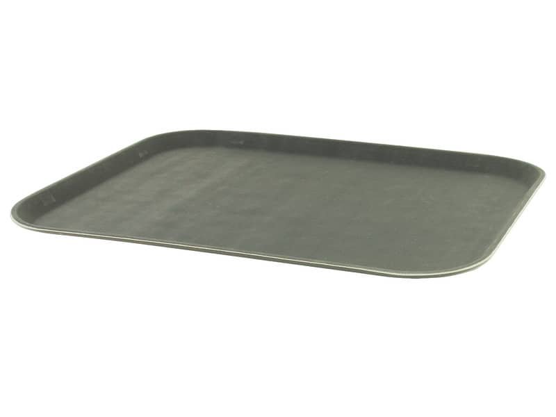 Vassoio rettangolare multiuso 35,5×45,5 cm superficie antiscivolo nero – 337946