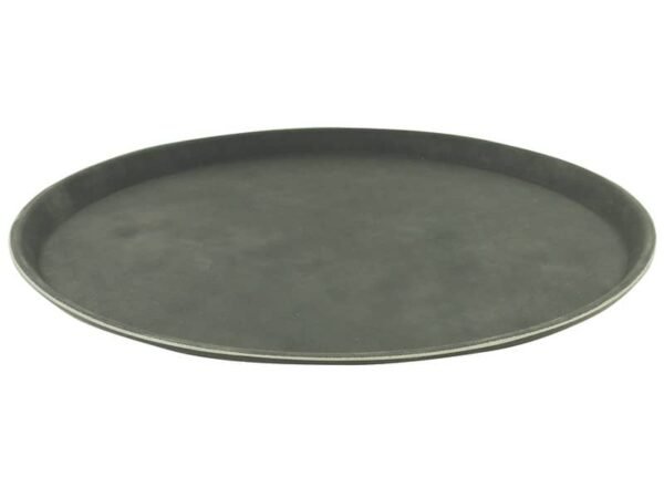 Vassoio rotondo diametro 40,5 cm antiscivolo nero - 337947