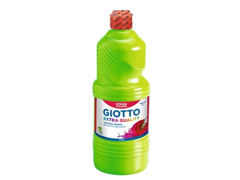 Tempera a base d’acqua GIOTTO Extra Quality flacone 1 lt verde cinabro 533411