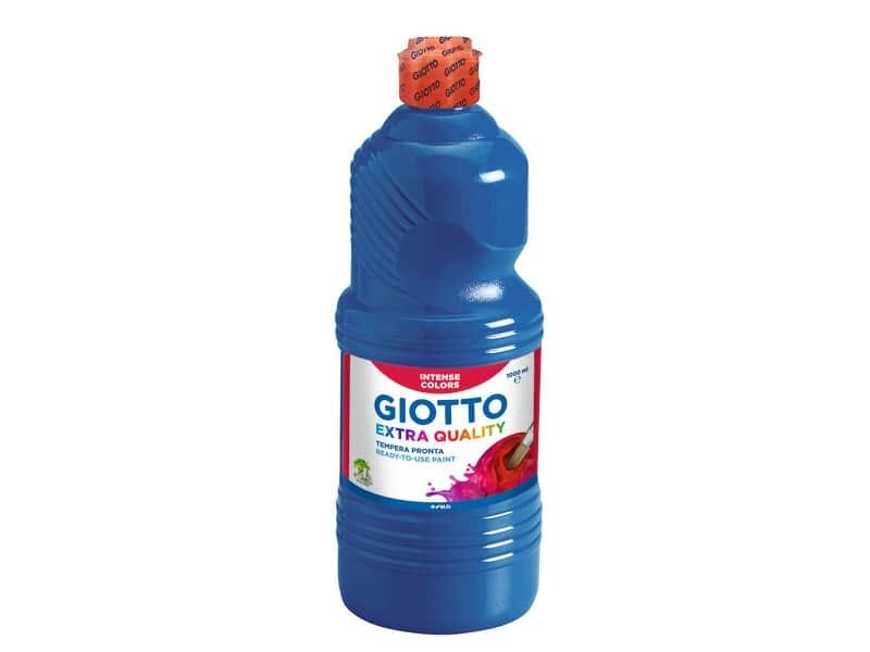 Tempera a base d’acqua GIOTTO Extra Quality flacone 1 lt blu 53341700