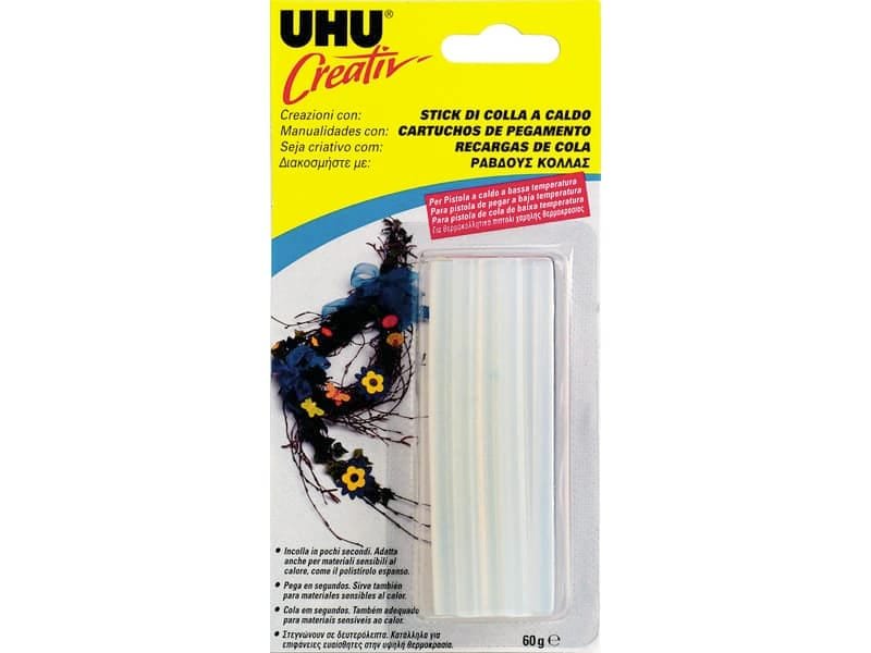 Stick colla a caldo Uhu ? 7 mm  Conf. 15 pezzi – 44181