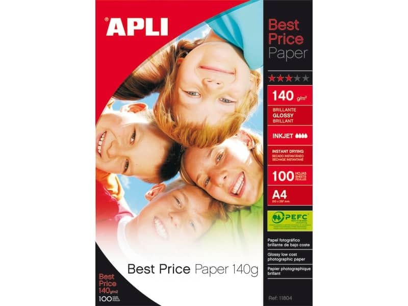Carta fotografica inkjet Decadry A4 alta qualit… – finitura lucida – 140 g/mý bianco  Conf. 100 pezzi – T900007