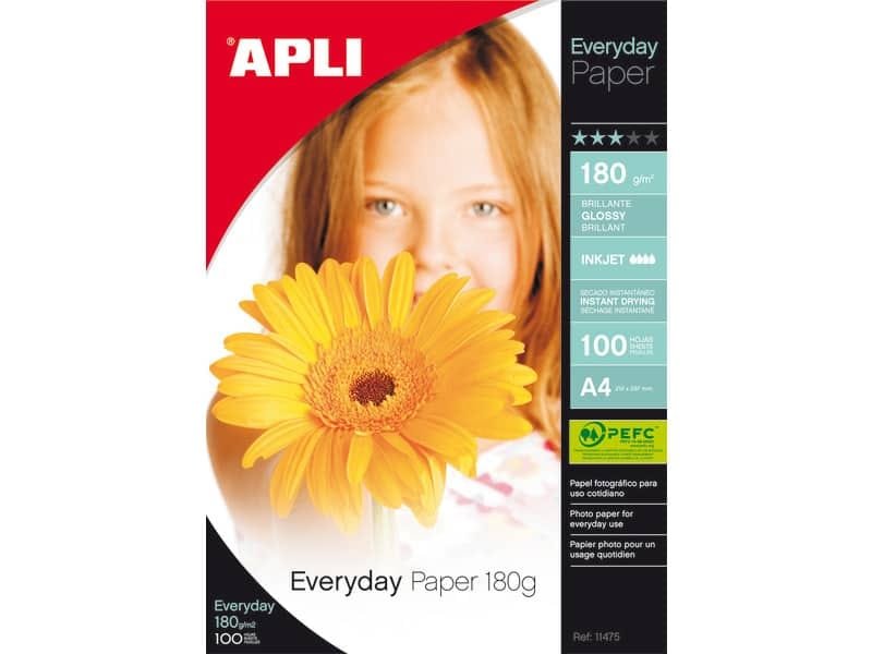 Carta fotografica inkjet Decadry A4 alta qualit… – finitura lucida – 180 g/mý bianco  Conf. 100 fogli – T900006