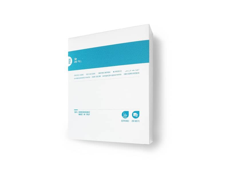 Box Veline copri WC 37,5×41 cm Hylab 200 pezzi bianco conf. 200 veline – 0VCW/20R-12-BOX