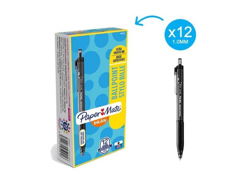 Penna a sfera a scatto Paper Mate InkJoy 300 RT ULV M 1 mm nero S0959910