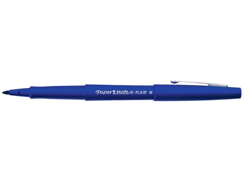 Penna punta fibra Paper Mate Flair/Nylon M 1,1 mm blu S0191013