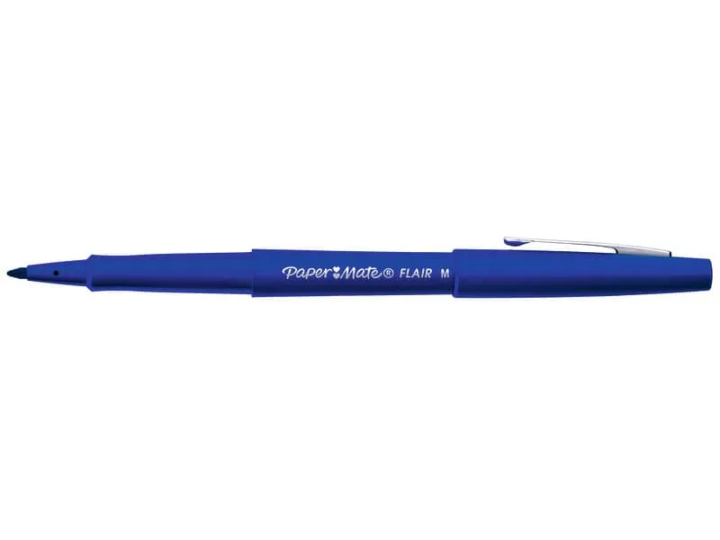 Penna punta fibra Paper Mate Flair/Nylon M 1,1 mm blu S0191013