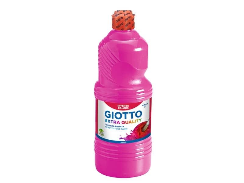 Tempera a base d’acqua GIOTTO Extra Quality flacone 1 lt magenta 533410