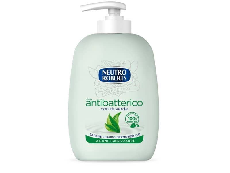 Sapone liquido Neutro Roberts antibatterico con tŠ verde 200 ml R908762