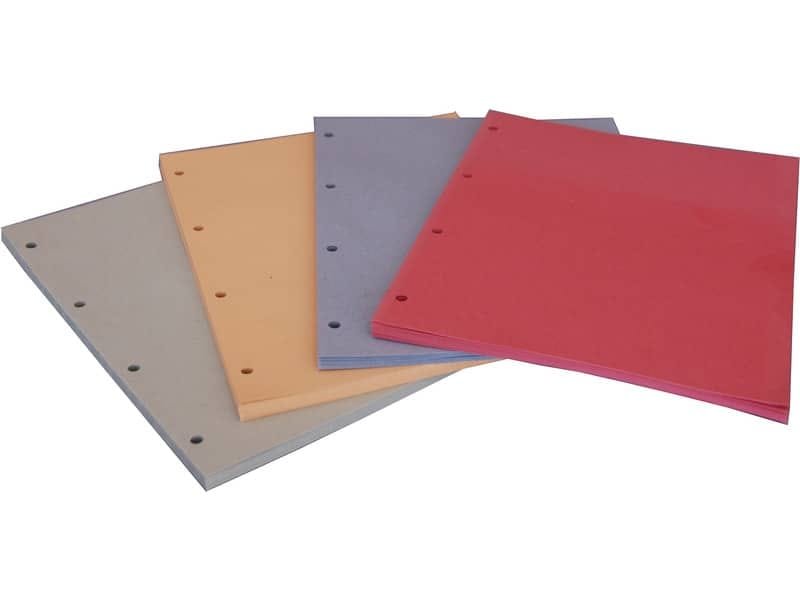 Divisori in cartoncino Manilla con fori EURO-CART 23×30 cm rosso conf. da 100 pezzi DM04RO C/FORI_DESK
