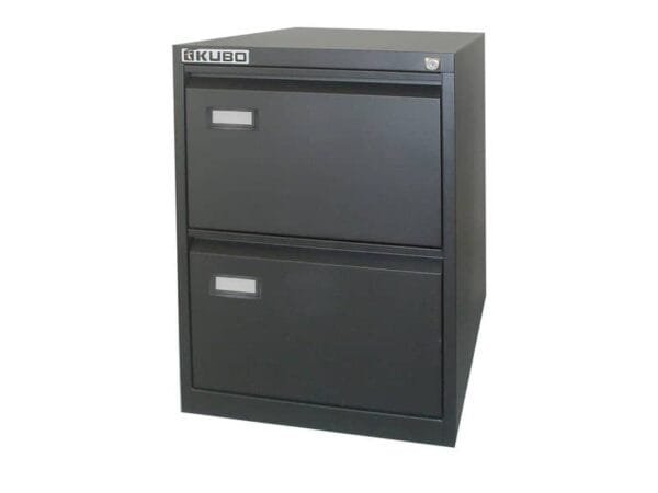 Classificatore per cartelle sospese KUBO 2 cassetti 46x62x70 cm nero 4102