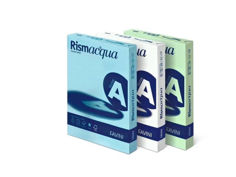 Carta colorata Favini Rismacqua colori tenui 200 g/mý A4 giallo chiaro 07 – Risma da 125 fogli – A672104