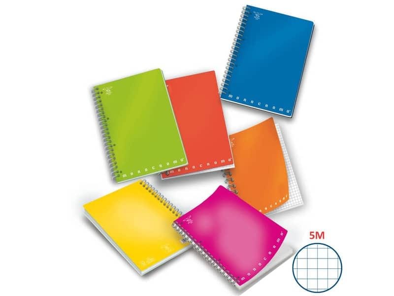 Quaderno 70 fogli Pigna Monocromo a 4 fori A5 5mm 02155595M
