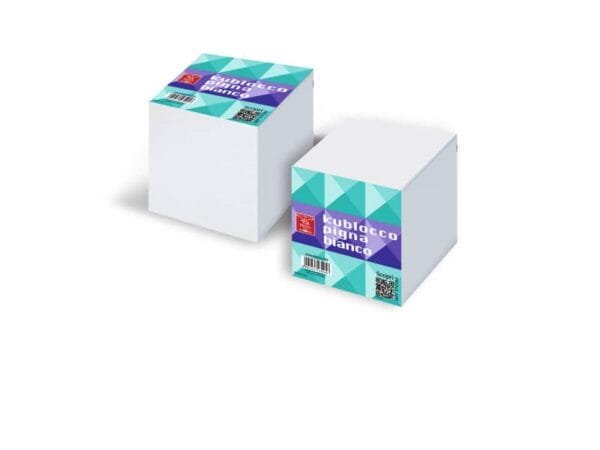 Blocco per appunti Kublocco 9x9x9 cm Pigna con 850 fogli bianchi staccabili bianco - 073653800