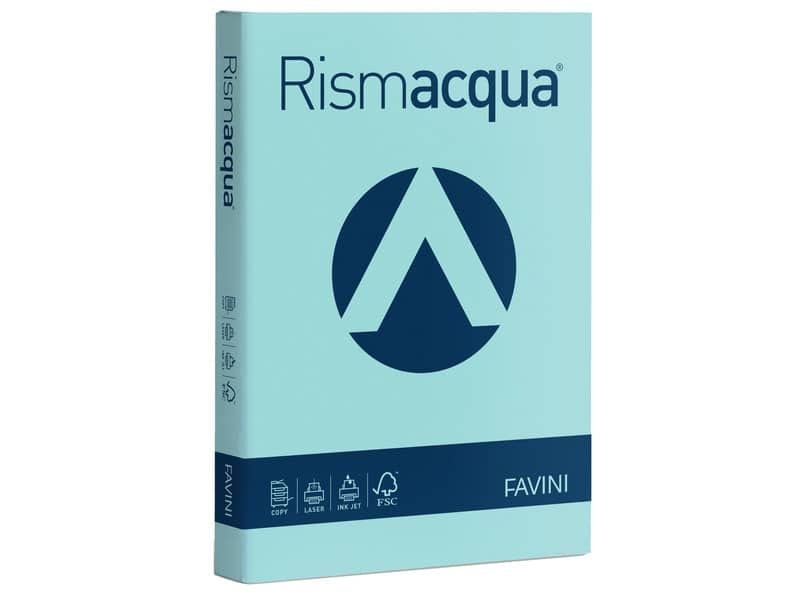 Carta colorata Favini Rismacqua colori tenui 90 g/mý A4 celeste 08 – Risma da 300 fogli – A66T304