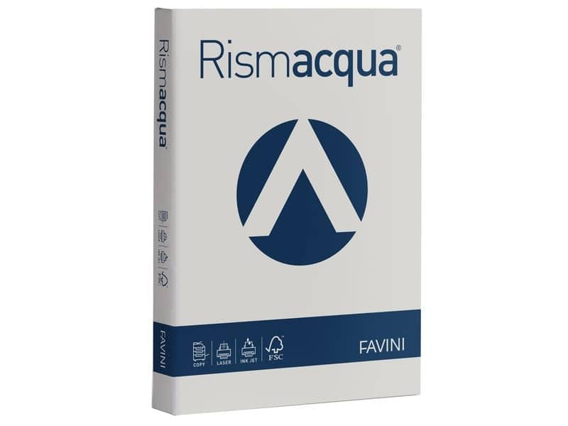 Carta colorata Favini Rismacqua colori tenui 200 g/mý A4 ghiaccio 12 – Risma da 125 fogli – A67U104