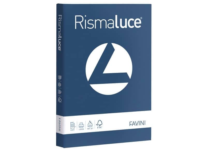 Carta colorata Favini Rismaluce colori forti 200 g/mý A4 blu di prussia Risma da 125 fogli – A67K104
