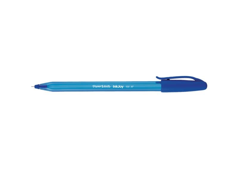 Penne a sfera stick Paper Mate Inkjoy 100 CAP ULV M 1 mm blu special pack da 100 – S0977420
