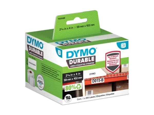 Rotolo da 300 etichette Dymo LabelWriter durable multiuso 102x59 mm bianco 2112290