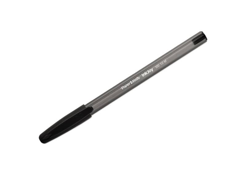 Penne a sfera stick Paper Mate Inkjoy 100 CAP ULV M 1 mm nero special pack da 100 – S0977410