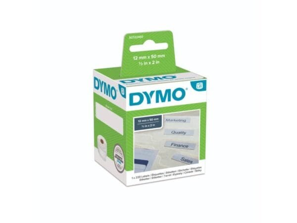 Rotolo da 220 etichette Dymo LabelWriter Cartelle sospese 50x12 mm bianco S0722460